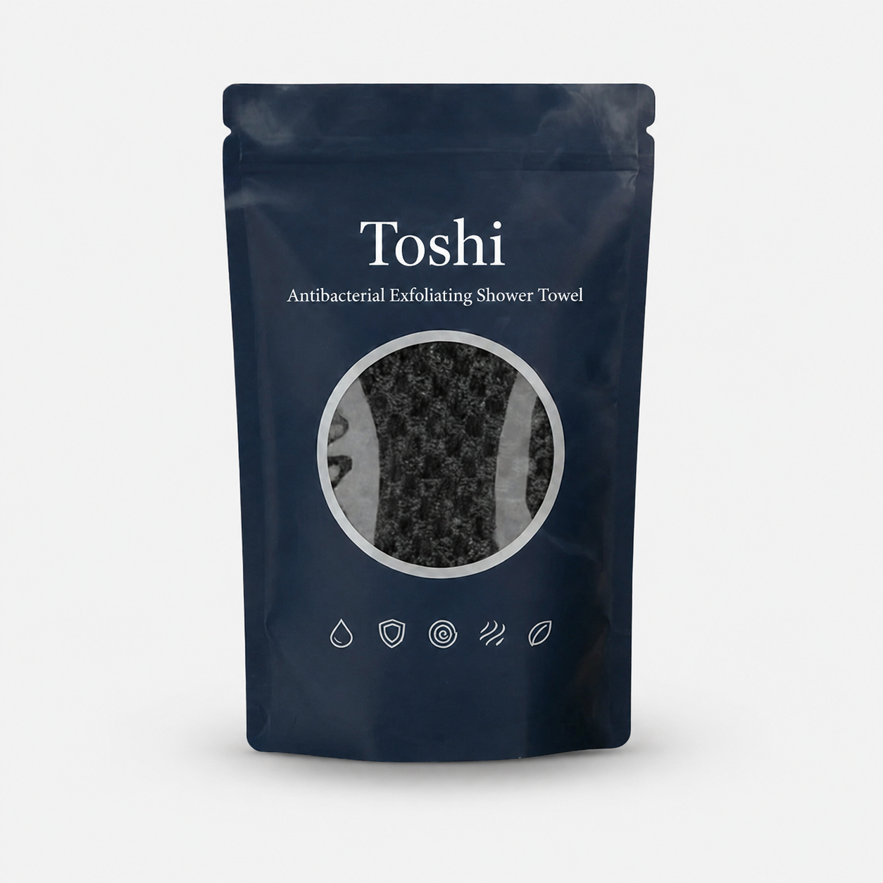 Toshi™ Antibacterial Exfoliating Shower Towel