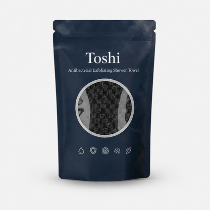Toshi™ Antibacterial Exfoliating Shower Towel