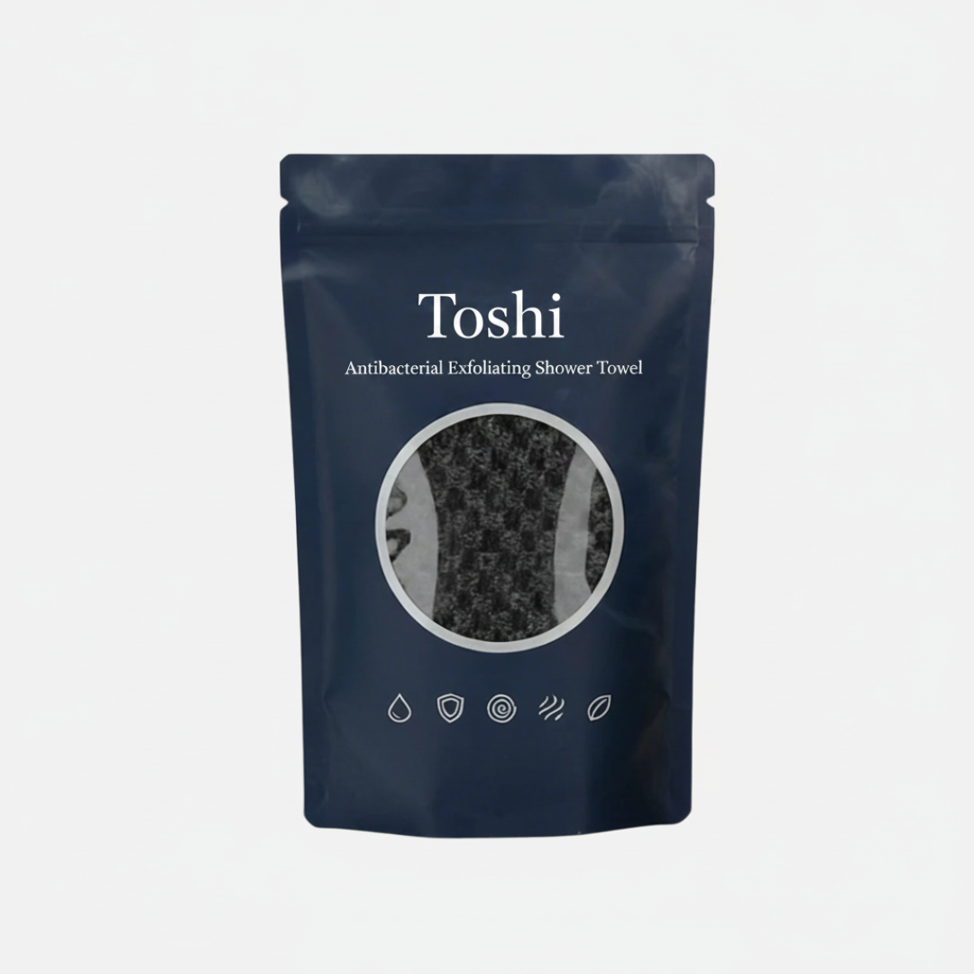 Toshi™ Antibacterial Exfoliating Shower Towel